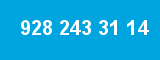 928 243 31 14 928 243 31 14
